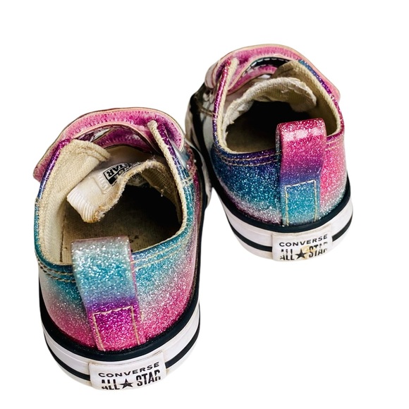 Toddler Girls Sparkly Converse Shoes - Picture 7 of 11